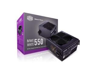 Cooler Master MWE 550 White 550W 80+ White PSU w/Hydro-Dynamic-Bearing Silent 120mm Fan, Single +12V Rail, Flat Black Cables (MPE-5501-ACAAW-US) Cooler Master MWE 550 White 550W 80+ White PSU w/Hydro-Dynamic-Bearing Silent 120mm Fan, Single +12V Rail, Flat Black Cables (MPE-5501-ACAAW-US)