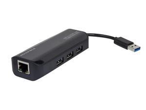 Monoprice 110933 USB 3.0 3 Port Hub with Gigabit Ethernet Adapter Monoprice 110933 USB 3.0 3 Port Hub with Gigabit Ethernet Adapter