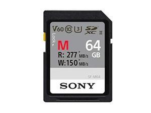 Sony M Series SDXC UHS-II Card 64GB, V60, CL10, U3, Max R277MB/S, W150MB/S (SF-M64/T2) Sony M Series SDXC UHS-II Card 64GB, V60, CL10, U3, Max R277MB/S, W150MB/S (SF-M64/T2)
