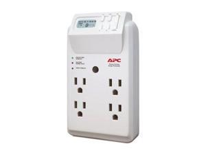 APC Wall Outlet Multi Plug Extender, P4GC, (4) AC Multi Plug Outlet, 1020 Joule Surge Protector with Timer APC Wall Outlet Multi Plug Extender, P4GC, (4) AC Multi Plug Outlet, 1020 Joule Surge Protector with Timer