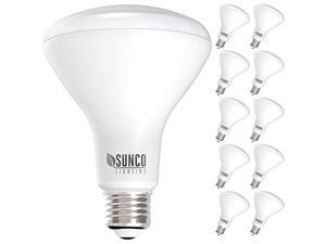Sunco Lighting 10 Pack BR30 LED Bulb, 11W=65W, 3000K Warm White, 850 LM, E26 Base, Dimmable, Indoor Flood Light for Cans - UL & Energy Star Sunco Lighting 10 Pack BR30 LED Bulb, 11W=65W, 3000K Warm White, 850 LM, E26 Base, Dimmable, Indoor Flood Light for Cans - UL & Energy Star