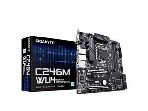 GIGABYTE C246M-WU4 (Intel/C246/Micro ATX/DDR4 Support ECC/2xPCIEx16/Dual Intel Server GbE LAN/8xSATA3/2xM.2/USB 3.1 Type-A/Server Motherboard) GIGABYTE C246M-WU4 (Intel/C246/Micro ATX/DDR4 Support ECC/2xPCIEx16/Dual Intel Server GbE LAN/8xSATA3/2xM.2/USB 3.1 Type-A/Server Motherboard)