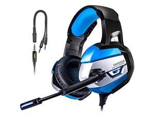 ONIKUMA Stereo Gaming Headset for PS4, Xbox One, PC, Enhanced 7.1 Surround Sound, Updated Noise Cancelling Mic Headphones, Soft Breathing Earmuffs, Mute & Volume Control for Nintendo Switch Laptop ONIKUMA Stereo Gaming Headset for PS4, Xbox One, PC, Enhanced 7.1 Surround Sound, Updated Noise Cancelling Mic Headphones, Soft Breathing Earmuffs, Mute & Volume Control for Nintendo Switch Laptop