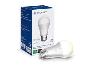 Etekcity Smart Light Bulb That Works with Alexa, Google Home and IFTTT, A19 E26, Soft White 2700K 806LM, 9W (60W Equivalent), No Hub Required Etekcity Smart Light Bulb That Works with Alexa, Google Home and IFTTT, A19 E26, Soft White 2700K 806LM, 9W (60W Equivalent), No Hub Required