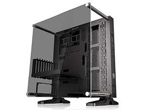 Thermaltake Core P3 ATX Tempered Glass Gaming Computer Case Chassis, Open Frame Panoramic Viewing, Glass Wall-Mount, Riser Cable Included, Black Edition, CA-1G4-00M1WN-06