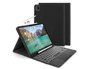 Backlit Bluetooth Trackpad Keyboard Case for The New iPad Pro 11 inch 2021/2018/2020 (1st / 2nd / 3rd Gen), Jelly Comb Wireless Keyboard Case with Build-in Touchpad, Black Backlit Bluetooth Trackpad Keyboard Case for The New iPad Pro 11 inch 2021/2018/2020 (1st / 2nd / 3rd Gen), Jelly Comb Wireless Keyboard Case with Build-in Touchpad, Black