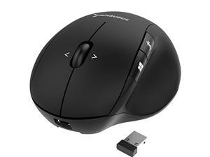 Sabrent Rechargeable Ergonomic 2.4GHz Wireless Mouse with 4D Function (MS-WRCH) Sabrent Rechargeable Ergonomic 2.4GHz Wireless Mouse with 4D Function (MS-WRCH)
