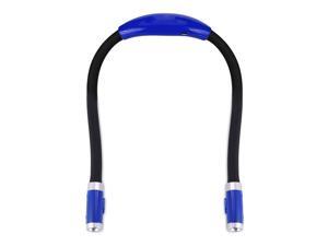 LUXJET LXJ-NKL-BL Book Lights Rechargeable Neck Lamp for Reading at Night, Hands Free, 4 LED Bulbs, 3 Adjustable Brightness, Dark Blue1 LUXJET LXJ-NKL-BL Book Lights Rechargeable Neck Lamp for Reading at Night, Hands Free, 4 LED Bulbs, 3 Adjustable Brightness, Dark Blue1