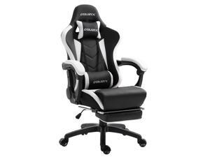 Dowinx Gaming Chair Ergonomic Racing Style Recliner with Massage Lumbar Support, Office Armchair for Computer PU Leather E-Sports Gamer Chairs with Retractable Footrest(Blackwhite) Dowinx Gaming Chair Ergonomic Racing Style Recliner with Massage Lumbar Support, Office Armchair for Computer PU Leather E-Sports Gamer Chairs with Retractable Footrest(Blackwhite)
