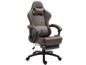 Dowinx Gaming Chair Office Chair PC Chair with Massage Lumbar Support, Vantage Style PU Leather High Back Adjustable Swivel Task Chair with Footrest (Brown) Dowinx Gaming Chair Office Chair PC Chair with Massage Lumbar Support, Vantage Style PU Leather High Back Adjustable Swivel Task Chair with Footrest (Brown)