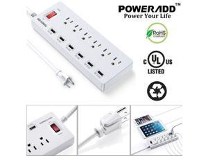 6 Outlet Power Strip 6 USB Charging Port Lightningproof Surge Protector 6FT Cord 6 Outlet Power Strip 6 USB Charging Port Lightningproof Surge Protector 6FT Cord
