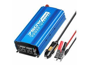 750W Car Power Inverter DC 12V to 110V Dual AC Outlets 2A USB Port 750W Car Power Inverter DC 12V to 110V Dual AC Outlets 2A USB Port