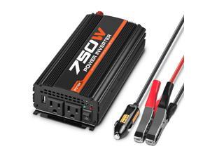 750W Car Power Inverter DC 12V to 110V Dual AC Charging Port 2A USB Port 750W Car Power Inverter DC 12V to 110V Dual AC Charging Port 2A USB Port
