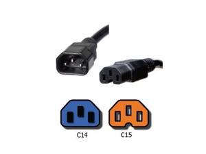 IEC C20 to 2x IEC C15 Y Splitter Cord 10 ft 15A//250V 14 AWG Iron Box IBX-2720
