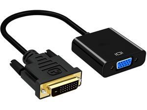 DVI to VGA Adapter 1080p Active DVI-D to VGA Adapter Converter 24+1 Male to Female Adapter