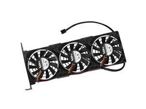 Video Displays Card Cooler Triple 80mm Cooling Fan 1700rpm Full Height 3 Pin 12V Video Displays Card Cooler Triple 80mm Cooling Fan 1700rpm Full Height 3 Pin 12V