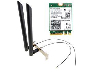 AX210 WiFi 6E 802.11ax Network Card Desktop PC Kit Full Height Bracket Antenna AX210 WiFi 6E 802.11ax Network Card Desktop PC Kit Full Height Bracket Antenna