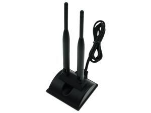 External Dual 6dBi WiFi Wireless Antenna RP-SMA Male (Hole) Connector External Dual 6dBi WiFi Wireless Antenna RP-SMA Male (Hole) Connector
