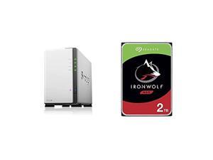 Synology 2 Bay NAS DiskStation DS220j (Diskless), 2-Bay; 512MB DDR4 and Seagate IronWolf 2TB NAS Internal Hard Drive HDD - Frustration Free Packaging (ST2000VN004) Synology 2 Bay NAS DiskStation DS220j (Diskless), 2-Bay; 512MB DDR4 and Seagate IronWolf 2TB NAS Internal Hard Drive HDD - Frustration Free Packaging (ST2000VN004)