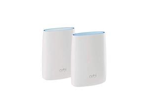 NETGEAR Orbi Tri-band Whole Home Mesh WiFi System with 3Gbps Speed (RBK50) - Router  and  Extender Replacement Covers Up to 5,000 sq. ft., 2-Pack Includes 1 Router  and  1 Satellite Whi (RBK50-100NAS)