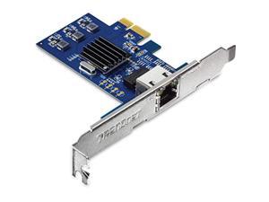 TRENDnet 2.5Gase-T PCIe Network Adapter, TEG-25GECTX, Converts a PCle Slot into a 2.5G Ethernet Port, 802.1Q VLAN Tagging, Standard  and  Low-Profile Brackets Included, Windows Support,  (TEG-25GECTX)