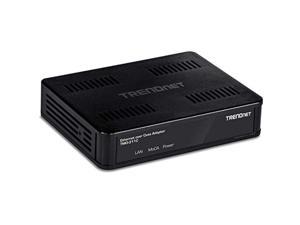 TRENDnet Ethernet Over Coax Adapter, Backward Compatible with MoCA 1.1  and  1.0, Gigabit LAN Port, Supports Net Throughput Up to 1Gbps, Supports Up to 16 Nodes On One Network, Black, TMO-3 (TMO-311C)