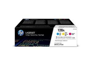 HP 128A | CE321A, CE322A, CE323A | 3 Toner Cartridges | Cyan, Yellow, Magenta (CF371AM) HP 128A | CE321A, CE322A, CE323A | 3 Toner Cartridges | Cyan, Yellow, Magenta (CF371AM)
