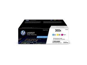 HP 202X | CF501X, CF502X, CF503X | 3 Toner Cartridges | Works with HP LaserJet Pro M254, M281cdw, M281dw | Cyan, Magenta, Yellow | High Yield (CF500XM) HP 202X | CF501X, CF502X, CF503X | 3 Toner Cartridges | Works with HP LaserJet Pro M254, M281cdw, M281dw | Cyan, Magenta, Yellow | High Yield (CF500XM)