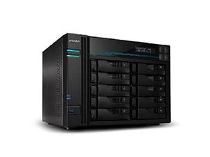 Asustor Lockerstor 10 | AS6510T | Enterprise Network Attached Storage | 2.1GHz Quad-Core, Two 10GbE Port, Two 2.5GbE Port, Two M.2 Slot for NVMe SSD Cache, 8GB RAM DDR4 (10 Bay Diskless NAS) (AS6510T)