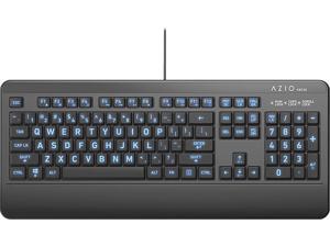 AZIO - KB530 Antimicrobial Wired Membrane Keyboard for PC - Black (KB530) AZIO - KB530 Antimicrobial Wired Membrane Keyboard for PC - Black (KB530)