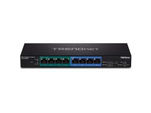 TRENDnet 8-Port Gigabit EdgeSmart PoE+ Switch, 60W PoE Power Budget, 16Gbps Switching Capacity, TPE-TG44ES, Black, 4 x Gigabit| 4 x Gigabit PoE + (TPE-TG44ES) TRENDnet 8-Port Gigabit EdgeSmart PoE+ Switch, 60W PoE Power Budget, 16Gbps Switching Capacity, TPE-TG44ES, Black, 4 x Gigabit| 4 x Gigabit PoE + (TPE-TG44ES)