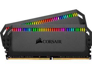 CORSAIR - Dominator Platinum RGB 32GB (2PK 16GB) 3.2GHz PC4-25600 DDR4 DIMM Unbuffered Non-ECC Desktop Memory Kit - Black (CMT32GX4M2C3200C16) CORSAIR - Dominator Platinum RGB 32GB (2PK 16GB) 3.2GHz PC4-25600 DDR4 DIMM Unbuffered Non-ECC Desktop Memory Kit - Black (CMT32GX4M2C3200C16)
