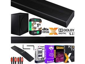 SAMSUNG HW-Q60T 5.1ch Acoustic Beam Soundbar with Dolby Digital 5.1 / DTS Virtual:X Theater 3D Surround Sound Q Series Bundle with 2X Deco Gear HDMI Cables + Streaming Kit + Extended Cov (E1SAMHWQ60T) SAMSUNG HW-Q60T 5.1ch Acoustic Beam Soundbar with Dolby Digital 5.1 / DTS Virtual:X Theater 3D Surround Sound Q Series Bundle with 2X Deco Gear HDMI Cables + Streaming Kit + Extended Cov (E1SAMHWQ60T)