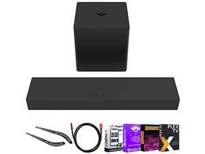 VIZIO SB2021n-H6 20-inch 2.1 Sound Bar with Bluetooth Bundle with Tech Smart USA Audio Entertainment Essentials Bundle 2020, Universal Soundbar Bracket and Deco Gear 6FT HDMI Cable (E1VOSB2021NH6) VIZIO SB2021n-H6 20-inch 2.1 Sound Bar with Bluetooth Bundle with Tech Smart USA Audio Entertainment Essentials Bundle 2020, Universal Soundbar Bracket and Deco Gear 6FT HDMI Cable (E1VOSB2021NH6)
