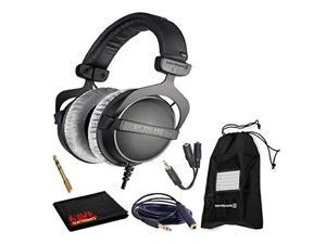 Beyerdynamic DT 770 Pro 80 Ohm Closed-Back Studio Mixing Headphones Bundle -Includes- Soft Case, Headphone Splitter and Extension Cable, and 6AVE Cleaning Cloth (DT770PRO80-1) Beyerdynamic DT 770 Pro 80 Ohm Closed-Back Studio Mixing Headphones Bundle -Includes- Soft Case, Headphone Splitter and Extension Cable, and 6AVE Cleaning Cloth (DT770PRO80-1)