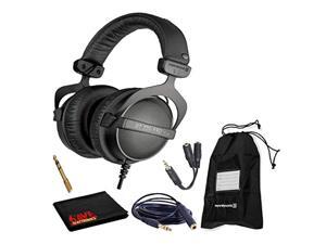 Beyerdynamic DT 770 Pro 32 Ohm Closed-Back Studio Recording Headphones Bundle -Includes- Soft Case, Headphone Splitter and Extension Cable, and 6AVE Cleaning Cloth (DT770PRO32-2) Beyerdynamic DT 770 Pro 32 Ohm Closed-Back Studio Recording Headphones Bundle -Includes- Soft Case, Headphone Splitter and Extension Cable, and 6AVE Cleaning Cloth (DT770PRO32-2)