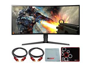 LG 34GK950F-B 34 inch UltraWide QHD Curved LED FreeSync Gaming Monitor 2018 Model Bundle with Deco Gear HDMI Cable 2 Pack + Gamer Surface Mousepad + Screen Cloth (E33LG34GK950FB) LG 34GK950F-B 34 inch UltraWide QHD Curved LED FreeSync Gaming Monitor 2018 Model Bundle with Deco Gear HDMI Cable 2 Pack + Gamer Surface Mousepad + Screen Cloth (E33LG34GK950FB)