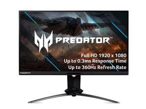 Acer Predator X25 bmiiprzx 245 FHD 1920 x 1080 Dual Drive IPS Gaming Monitor  NVIDIA GSYNC  Up to 360Hz  Up to 03ms  99 sRGB  400nit  DisplayHDR 400  Display Port 14 and X25bmiiprzx