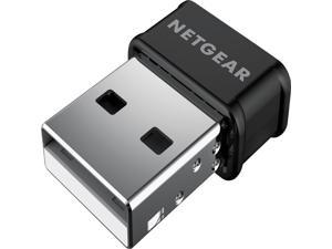 NETGEAR - Dual-Band Wireless-AC USB Network Adapter - Black (A6150-100PAS)