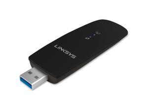Linksys - AC1200 Dual-Band USB 3.0 Adapter - Black (WUSB6300)