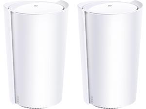 TP-Link - Deco X90 (2-pack) AX6600 Whole Home Mesh Wi-Fi 6 System - White (DECOX90(2-PACK))