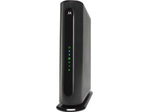 Motorola - Dual-Band AC1900 Router with 16 x 4 DOCSIS 3.0 Cable Modem - Black (MG7550)