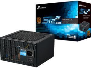 Seasonic - SSR-500GB3, 500W 80+ Bronze PSU, ATX12V/EPS12V, Direct Output, Smart and Silent Fan Control, 5 yr Warranty - Black (S12III-500) Seasonic - SSR-500GB3, 500W 80+ Bronze PSU, ATX12V/EPS12V, Direct Output, Smart and Silent Fan Control, 5 yr Warranty - Black (S12III-500)