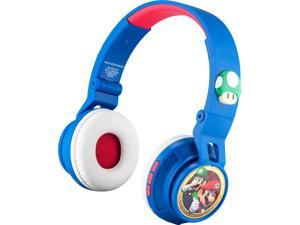 iHome - eKids Super Mario Wireless Over-the-Ear Headphones - White/Red/Blue (MO-B50.EXV0)