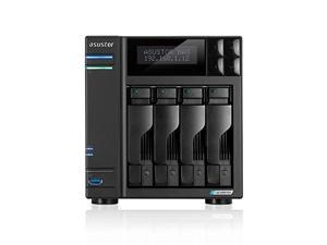 Asustor Lockerstor 4 AS6604T - 4 Bay NAS, Quad-Core 2.0GHz CPU, 2 2.5GbE Ports, 4GB RAM DDR4, 2 M.2 SSD Slots, Network Attached Storage (Diskless) (AS6604T)