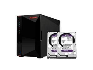 Asustor NAS AS5202T + 2TB HDD (Two 1TB HDD Included)