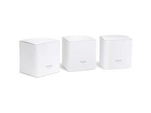 Tenda Nova MW5G Whole Home Mesh WiFi System - Dual Band Gigabit AC1200 Router Replacement for SmartHome,Works with  Alexa for 3500 sq.ft Coverage (3 Pack) (MW5G3PK)