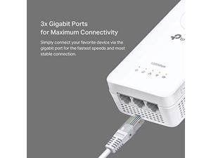 TP-Link AV1300 Powerline WiFi Extender(TL-WPA8631P KIT)- Powerline Ethernet Adapter with AC1200 Dual Band WiFi, Gigabit Port, Ideal for Gaming/4K TV (TL-WPA8631PKIT)