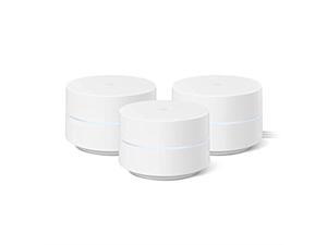 Google Wifi - AC1200 - Mesh WiFi System - Wifi Router - 4500 Sq Ft Coverage - 3 pack (GJ2CQ)
