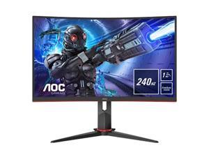 AOC C32G2ZE 32" Curved Frameless Gaming Monitor, Full HD 1920x1080, VA, 0.5ms 240Hz, AMD FreeSync Premium, DP/HDMI/VGA, VESA, 3-3-1 Re-Spawned Program (C32G2ZE)